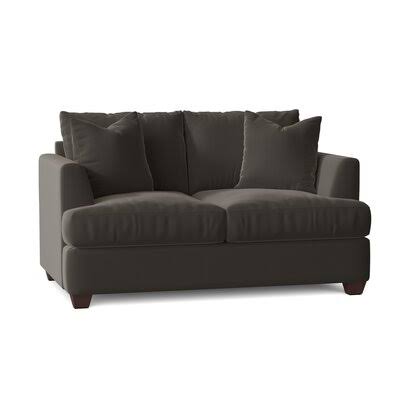 Kenna 63x22 Recessed Arm Loveseat Birch Lane Body Fabric: Spinnsol Iron