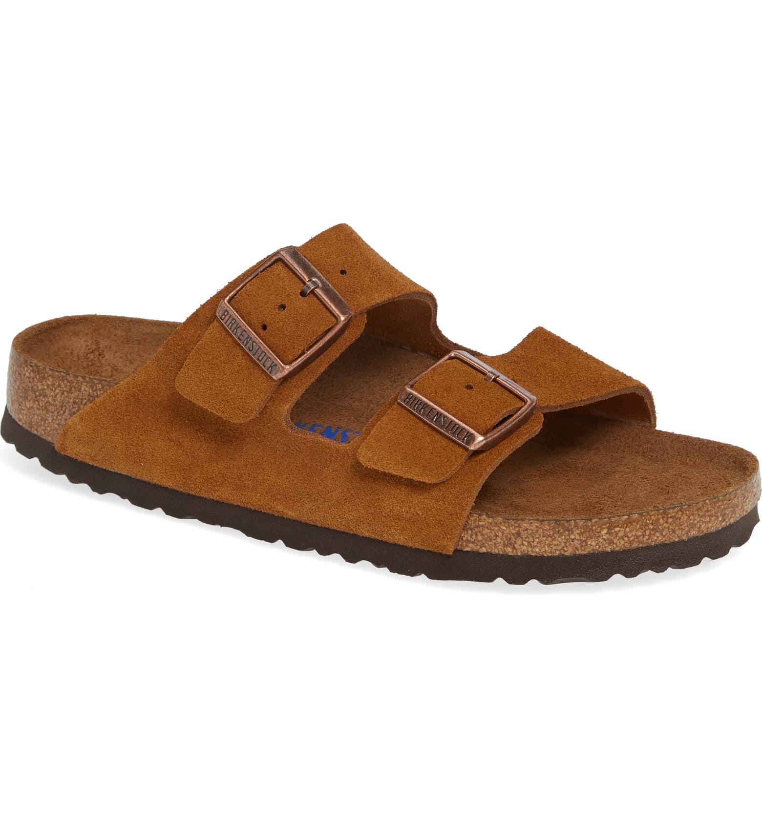 Birkenstock Arizona Soft Footbed (41 Narrow Mink Suede)