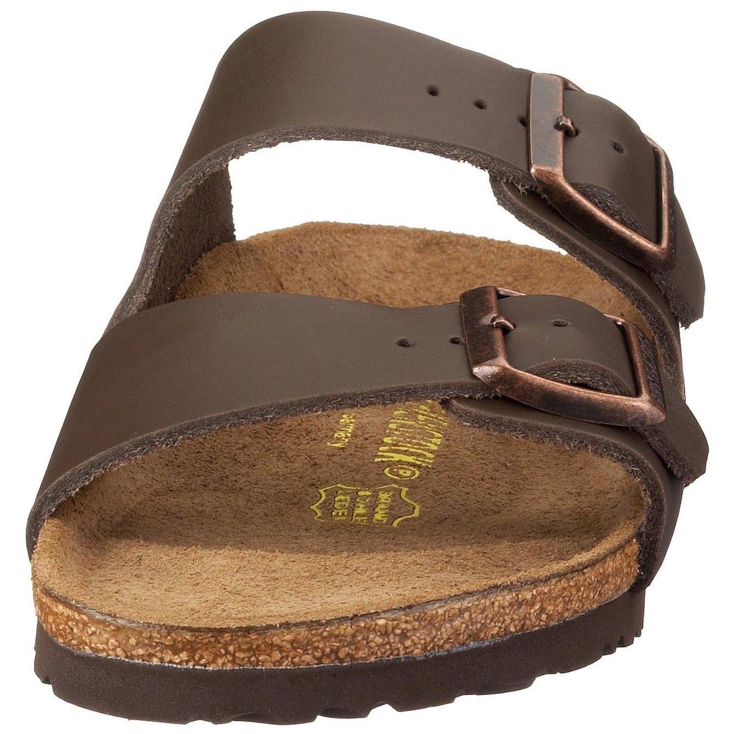 Birkenstock Leather Sandals Arizona Dark Brown / 44