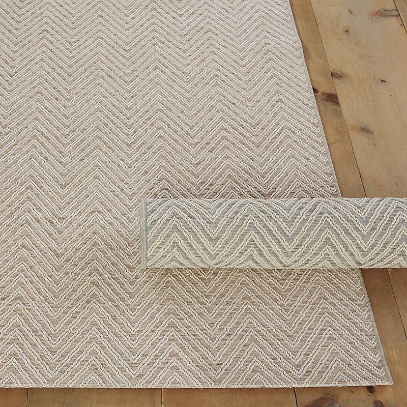 Suzanne Kasler Herringbone Performance Rug Sand 5&1x22 x 7&6x22 - Ballard Designs