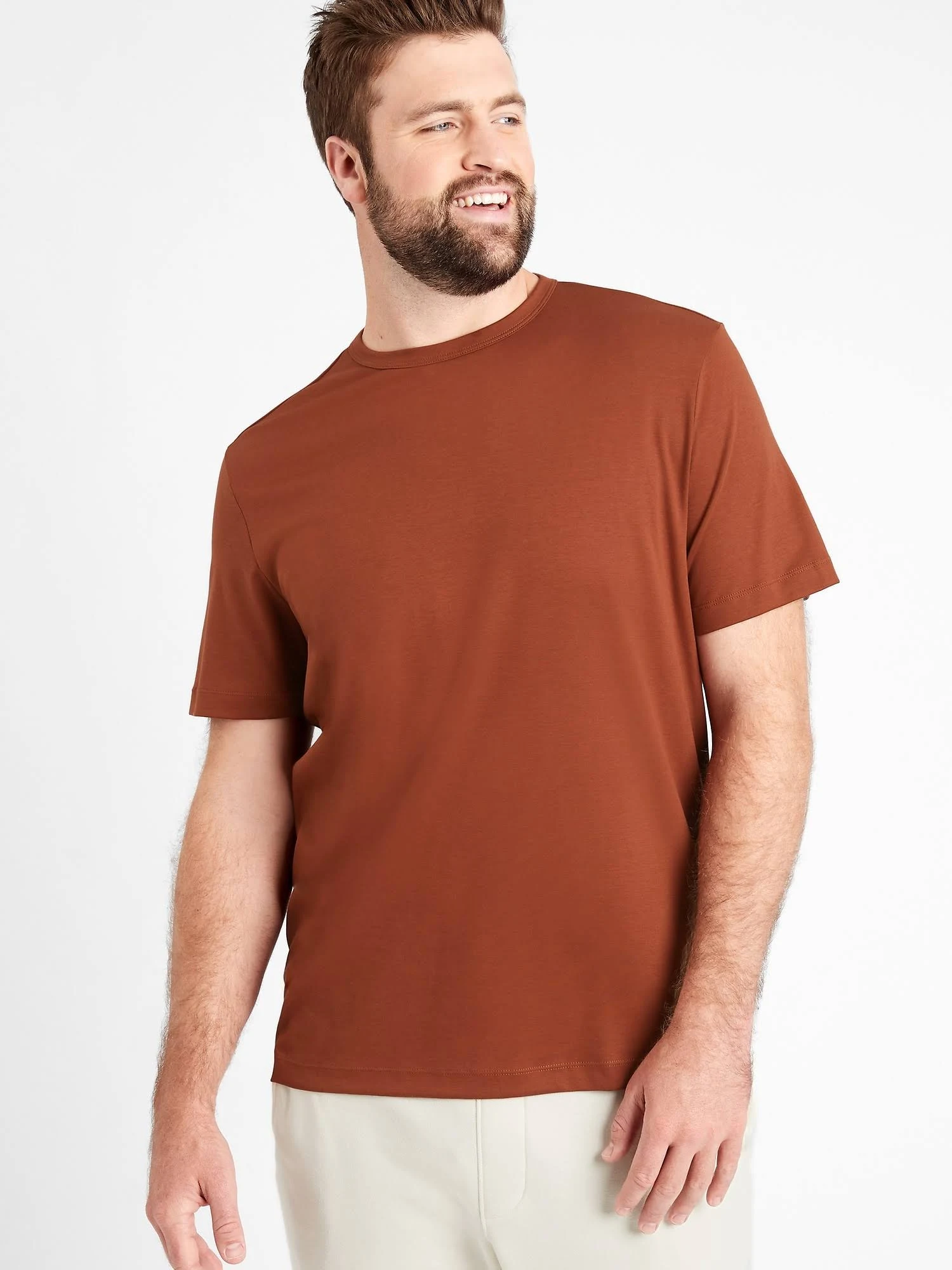 Banana Republic Men's Luxury Touch Performance T-Shirt Molten Copper Tall Size XXL