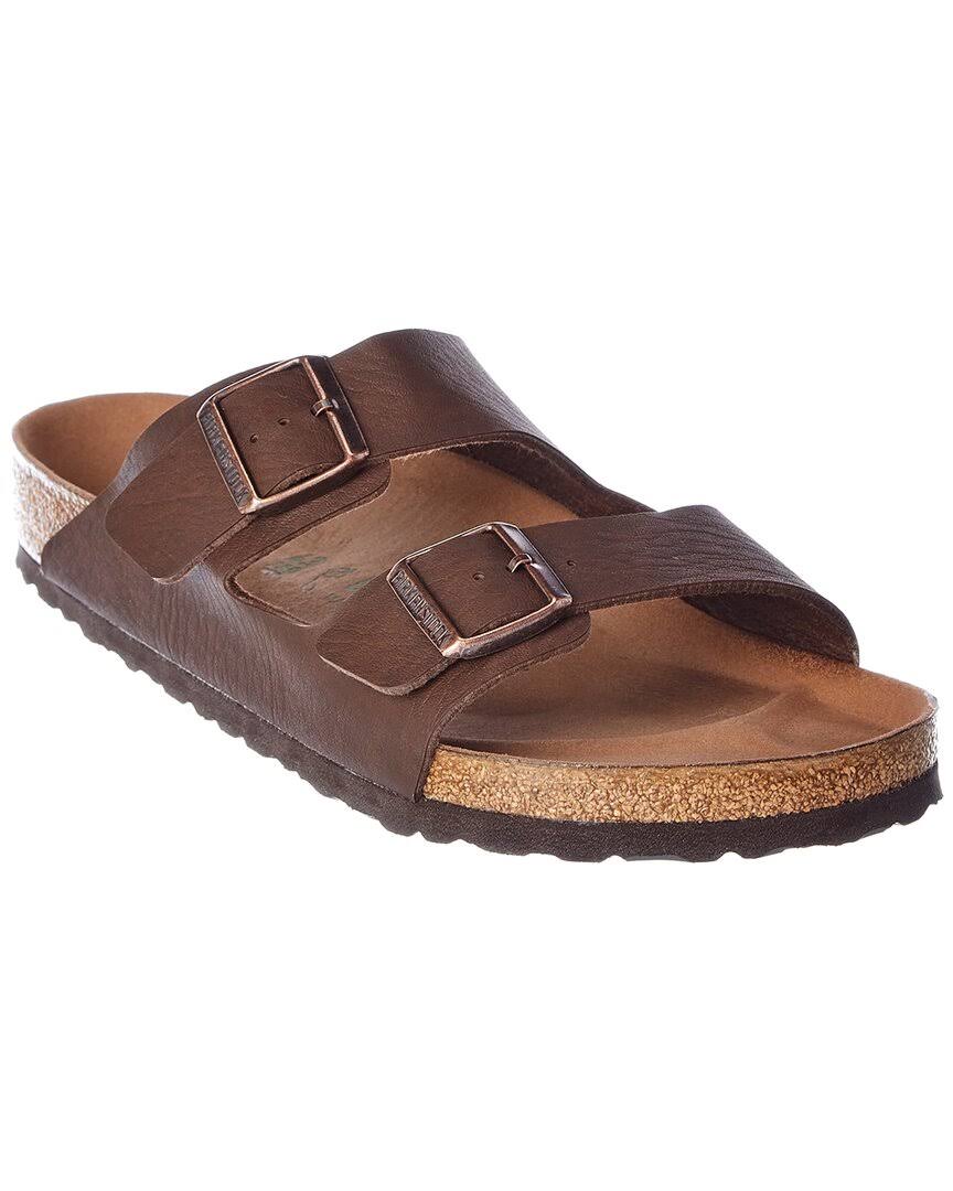 Birkenstock Men's Arizona Birko-Flor Sandal, 41 / Brown