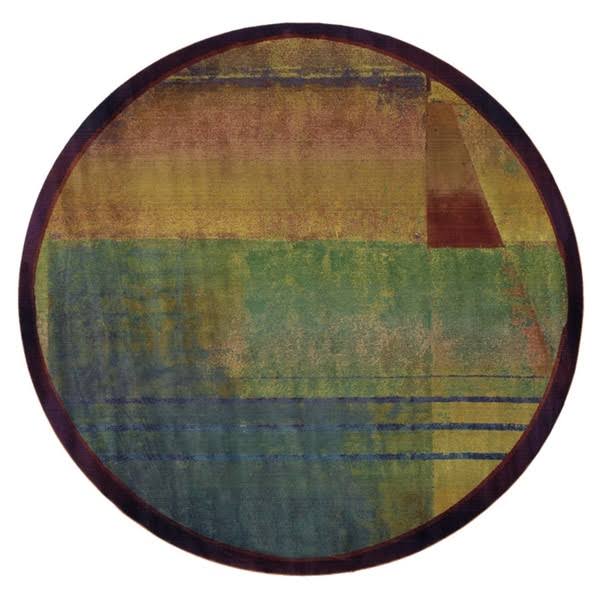 Style Haven Kharma II Red/ Green Rug (2&3 x 4&5) - 2&3 inch x 4&5 inch