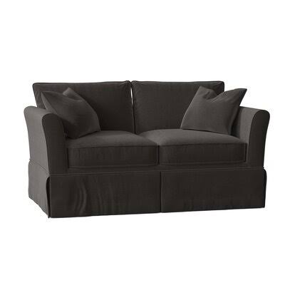 Lovie 63x22 Flared Arm Loveseat Birch Lane Body Fabric: Turbo Iron
