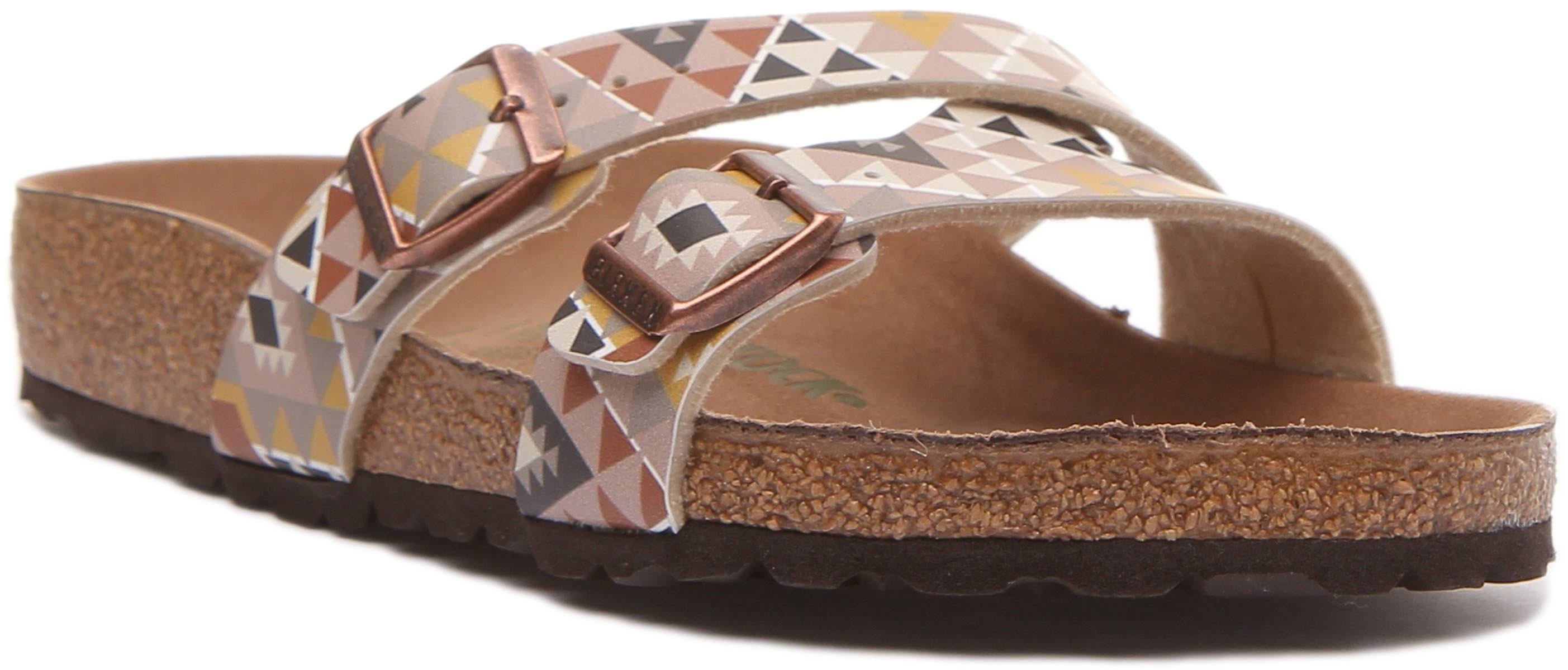 Birkenstock Women's Yao Balance Birko-Flor Sandals Ethno Mocha 7.5