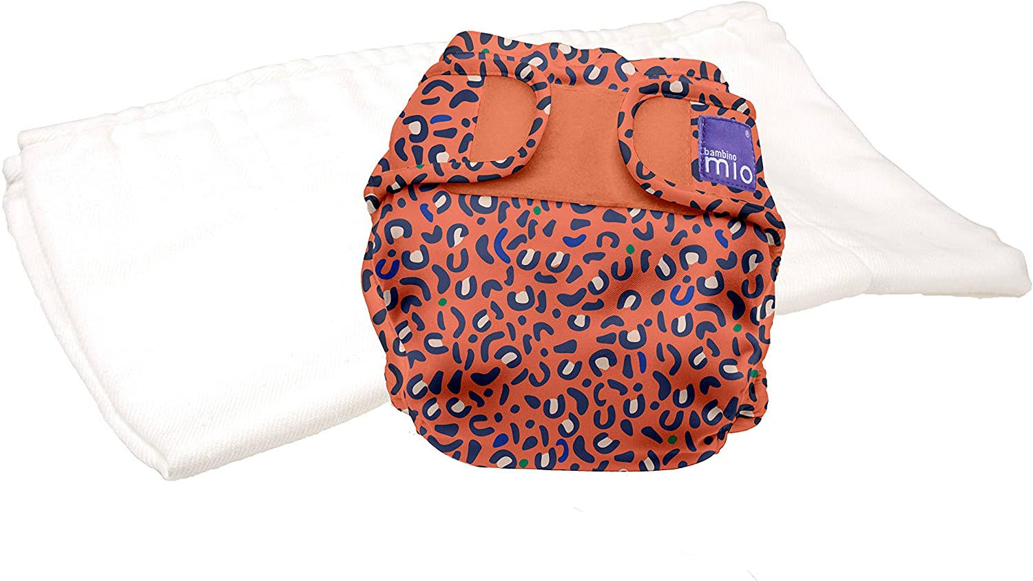 Bambino Mio mioduo Two-Piece Cloth Diaper, Safari Spots / Size Two