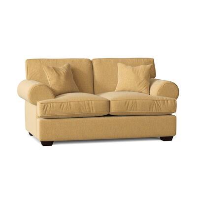 Workington 67x22 Rolled Arm Loveseat Body Fabric: Nobletex Gold