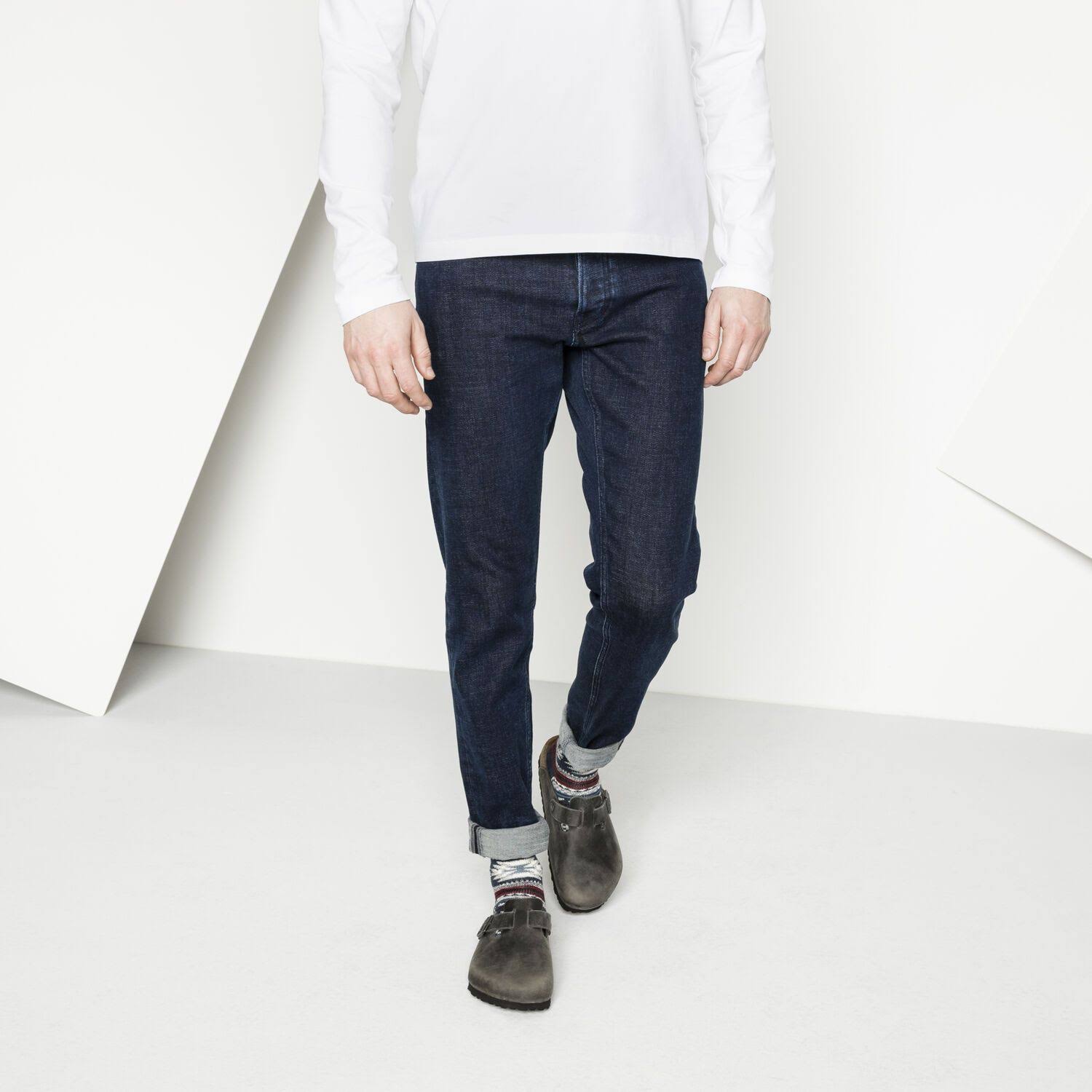 Birkenstock Boston Oiled Leather Iron Soft Footbed 41