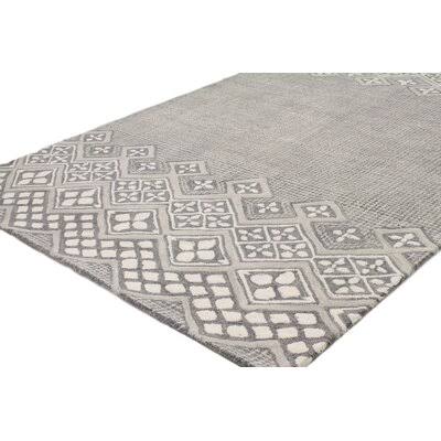 Ismael Geometric Hand Tufted Wool Gray/White Area Rug Birch Lane Rug Size: Rectangle 8&6x22 x 11&6x22