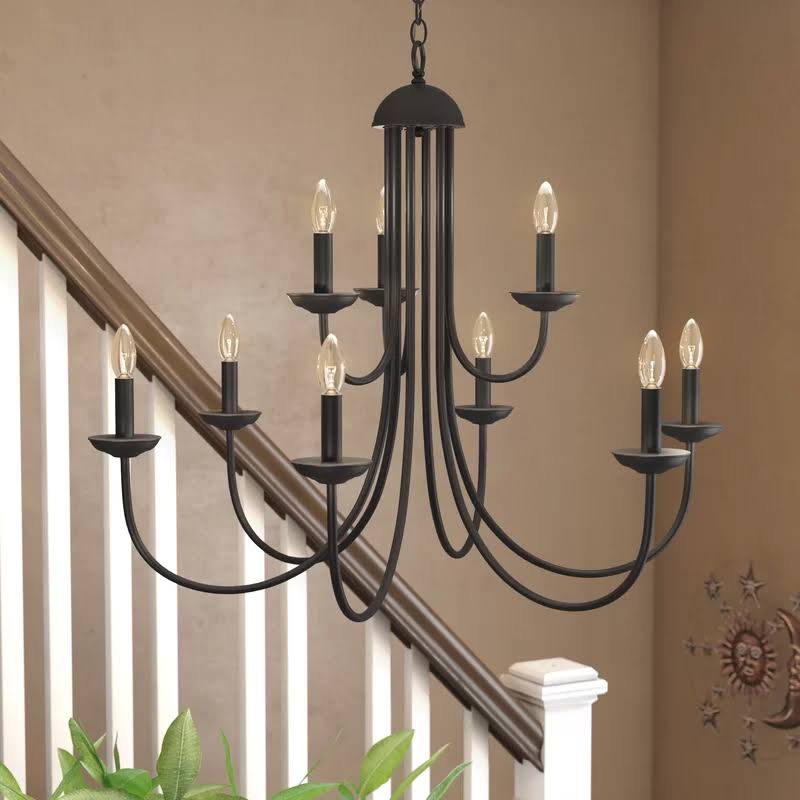 Fennimore 9-Light Candle Style Chandelier Finish: Oil Rubbed Bronze