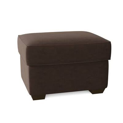 Birch Lane Swifton 29x22 Rectangle Standard Ottoman Body Fabric: Belsire Chocolate
