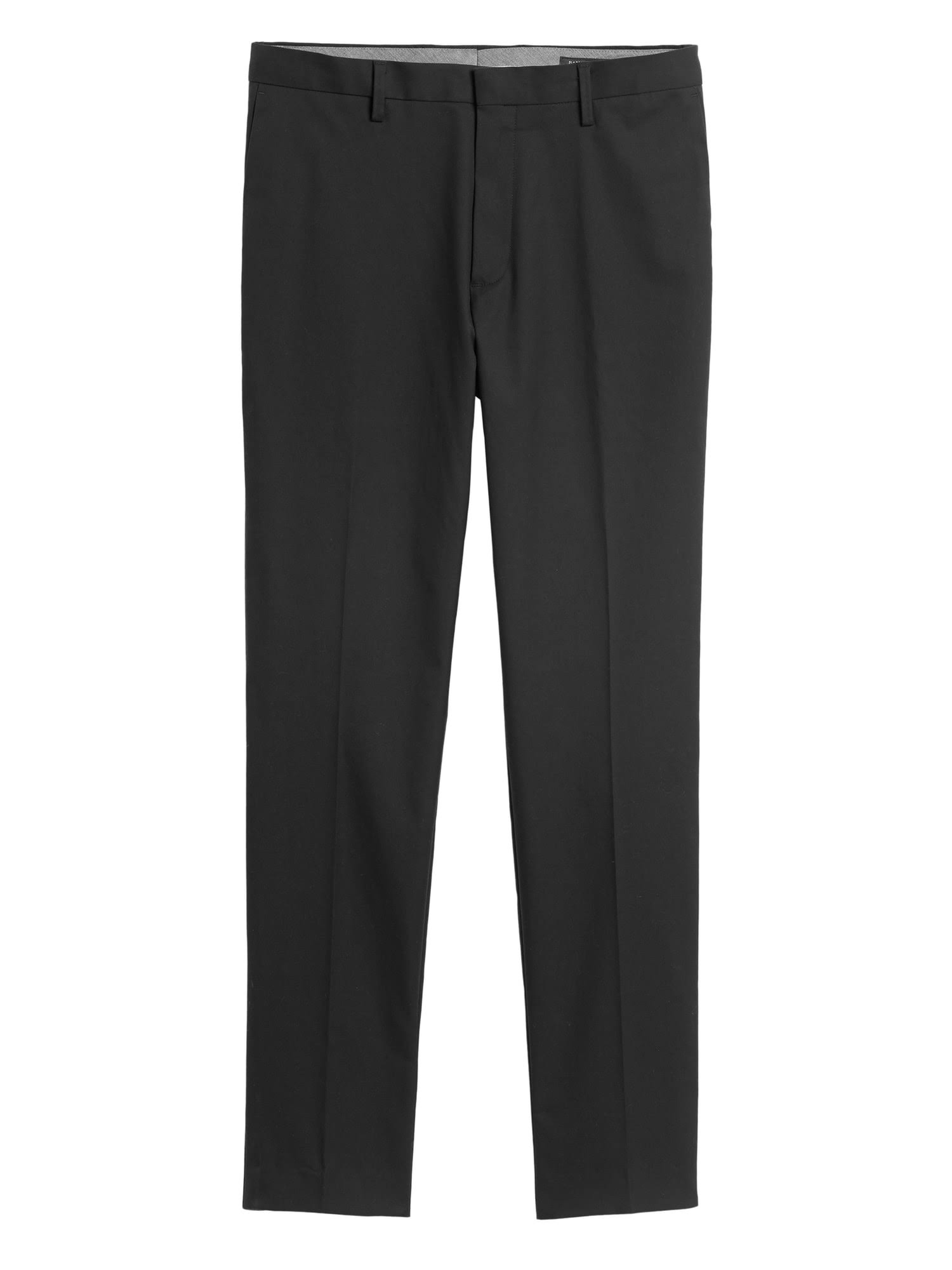 Banana Republic Men's Slim Solid Non-Iron Stretch Pant Black Size 35W 32L