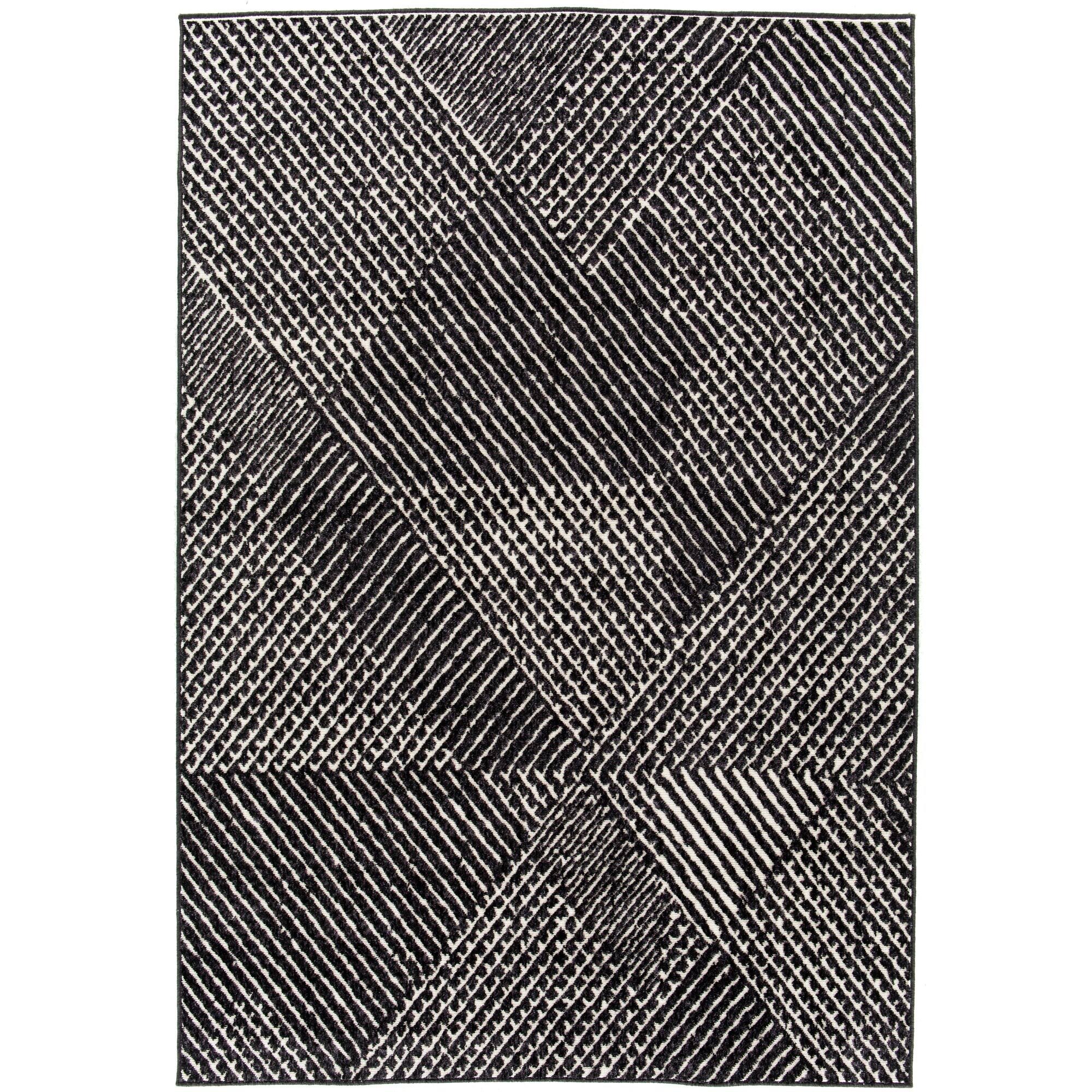 Whitaker Abstract Area Rug - 2&7x22 x 7& Runner - Navy Blue