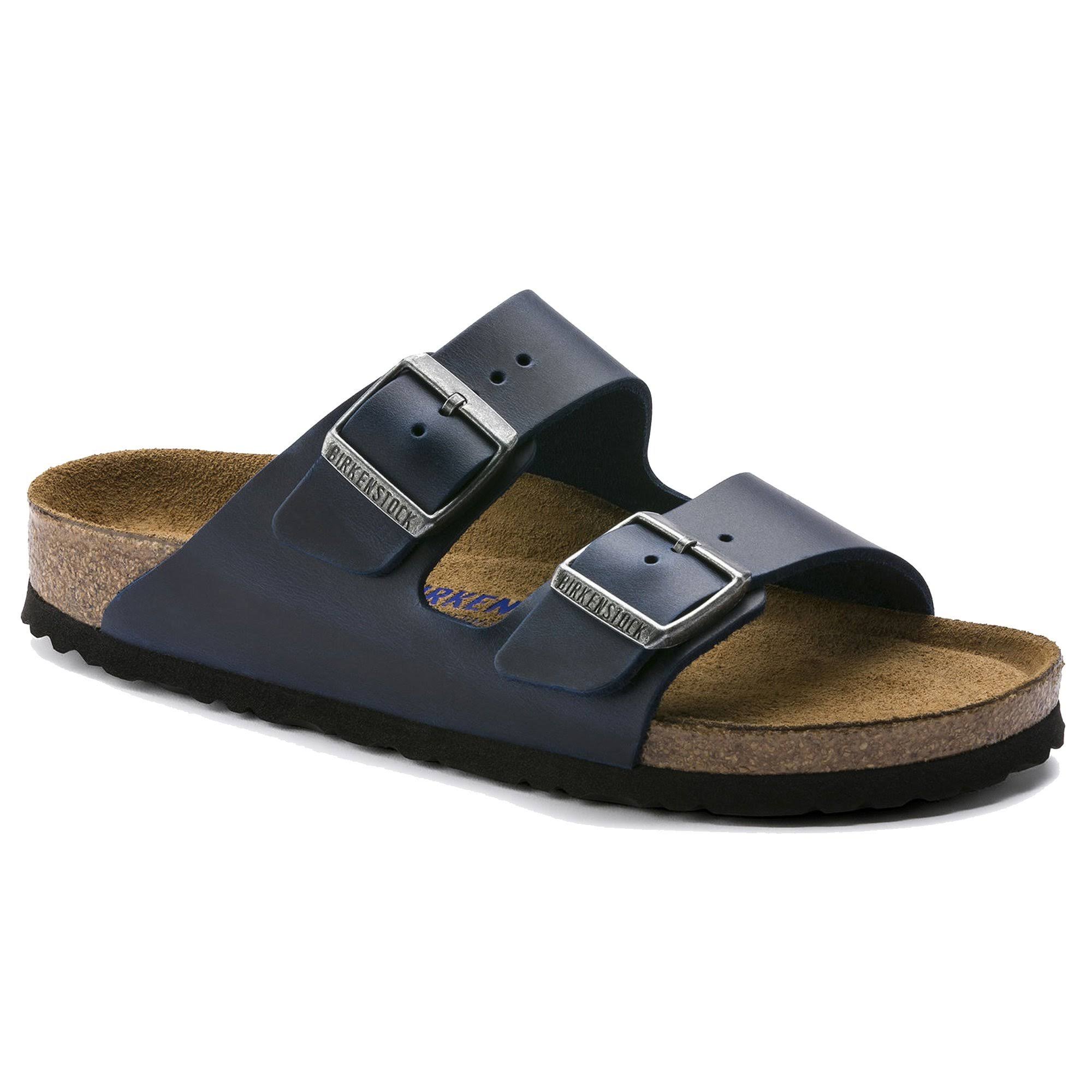 Birkenstock Arizona Soft Footbed (36 Blue Oiled Leather)