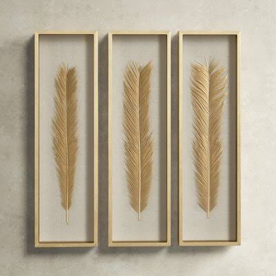 Bloomsbury Market Leaf Wall Decor (Set of 3)
