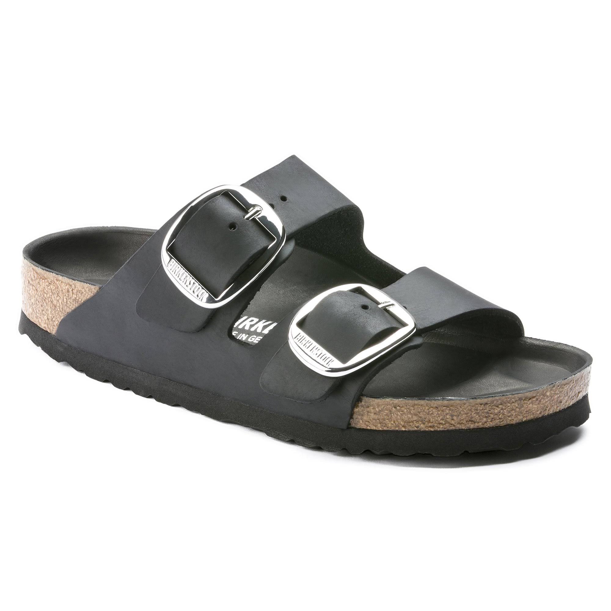 Birkenstock Women's Arizona Big Buckle Oiled Leather Black