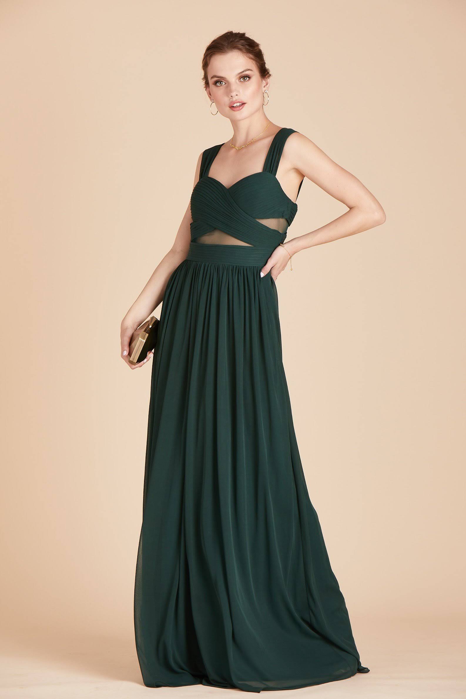 Birdy Grey Elsye Bridesmaid Dress in Emerald XXL / Emerald