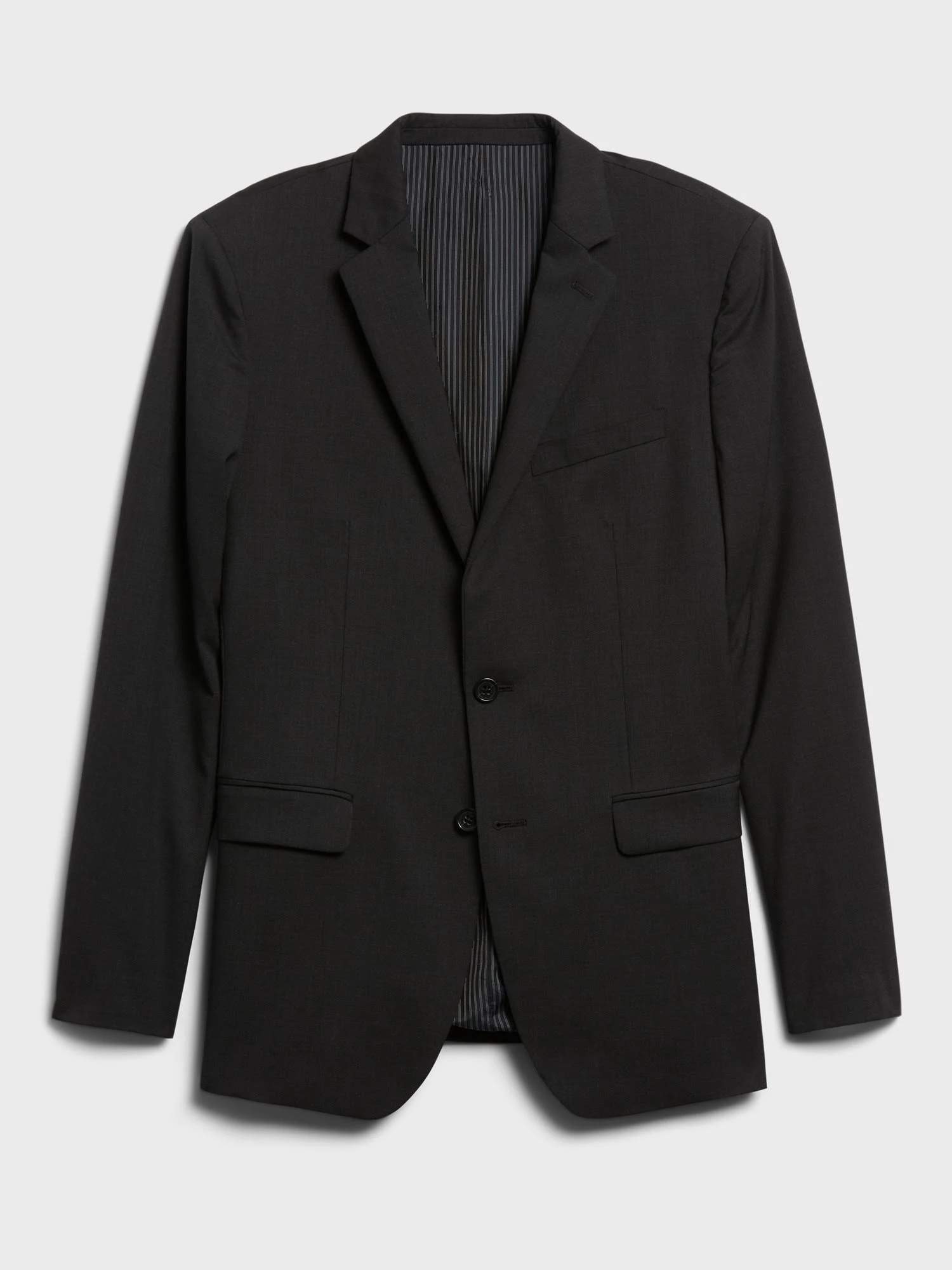 Banana Republic Men's Slim Solid Italian Wool Suit Jacket Charcoal Size 32 Short