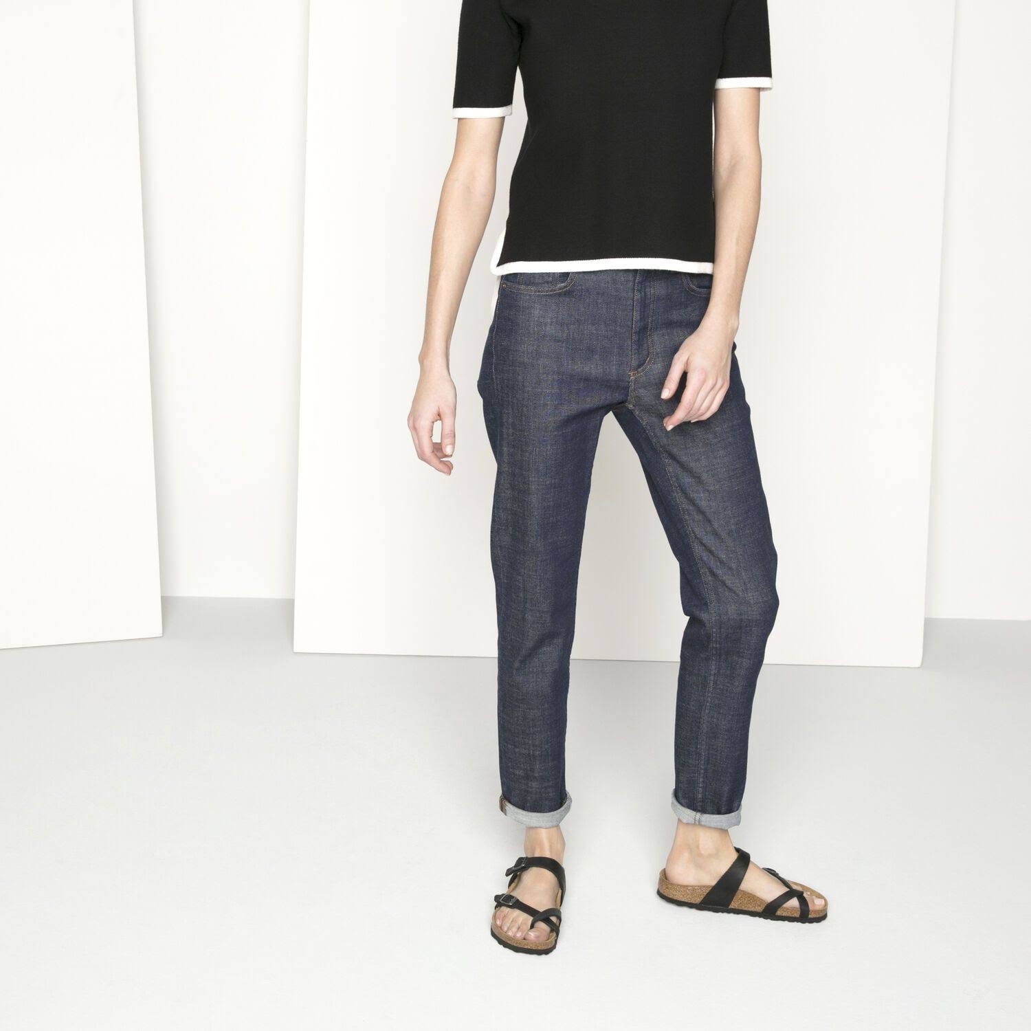 Birkenstock Mayari Women's Sandals Black Oiled Leather : 39 (US Women's 8-8.5) Regular