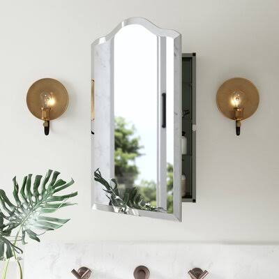 Mistana FA271B1AE3C749C48F9954B86622E243 Cotswald 16x22 x 25x22 Recessed Frameless Medicine Cabinet with 3 Adjustable Shelves Or