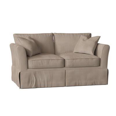 Lovie 63x22 Flared Arm Loveseat Birch Lane Body Fabric: Tina Oyster