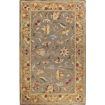 Tymeo Hand-Tufted Wool Grey Area Rug Rug Size: Rectangle 7&6x22 x 9&6x22