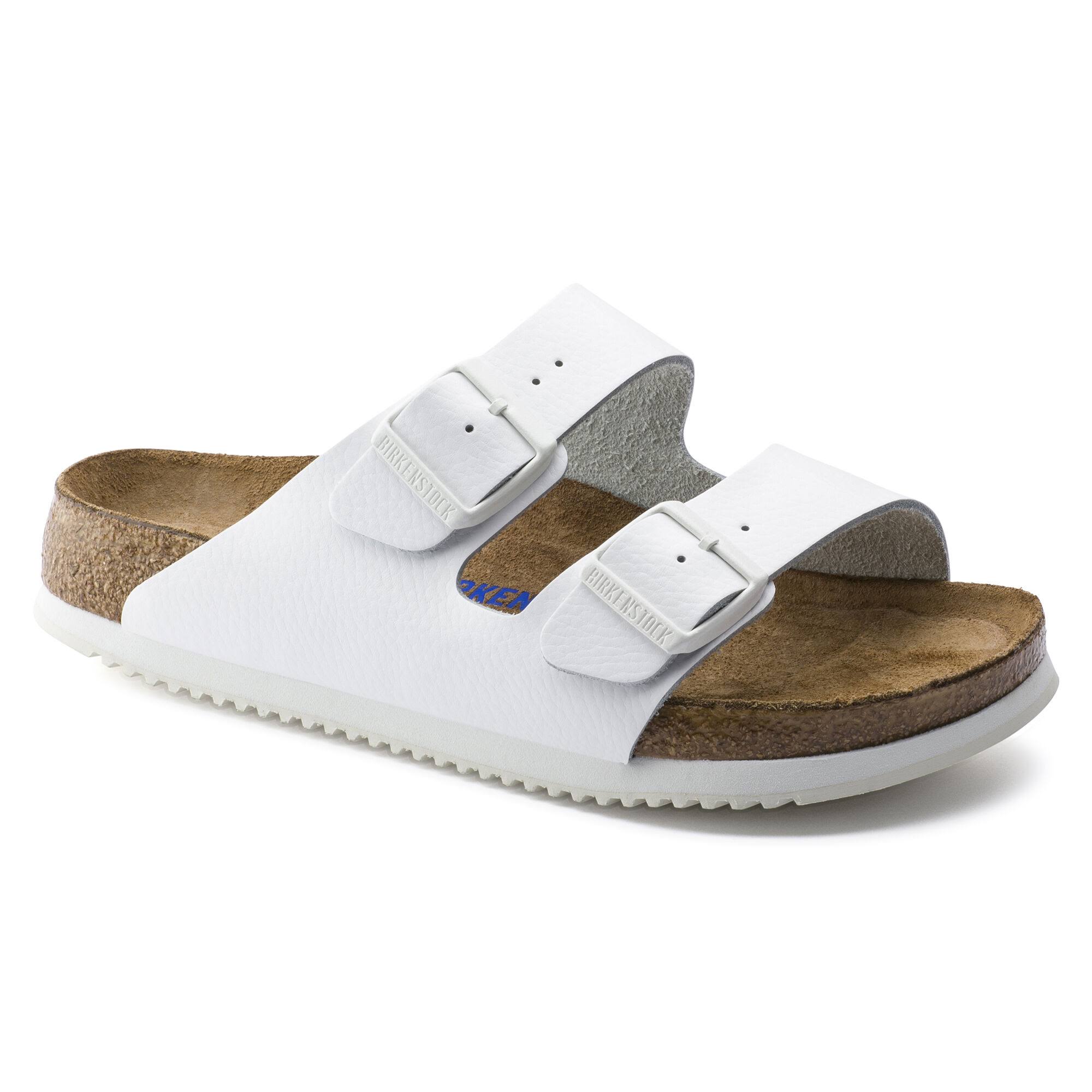 Birkenstock Arizona Natural Leather White Professional for Professionals