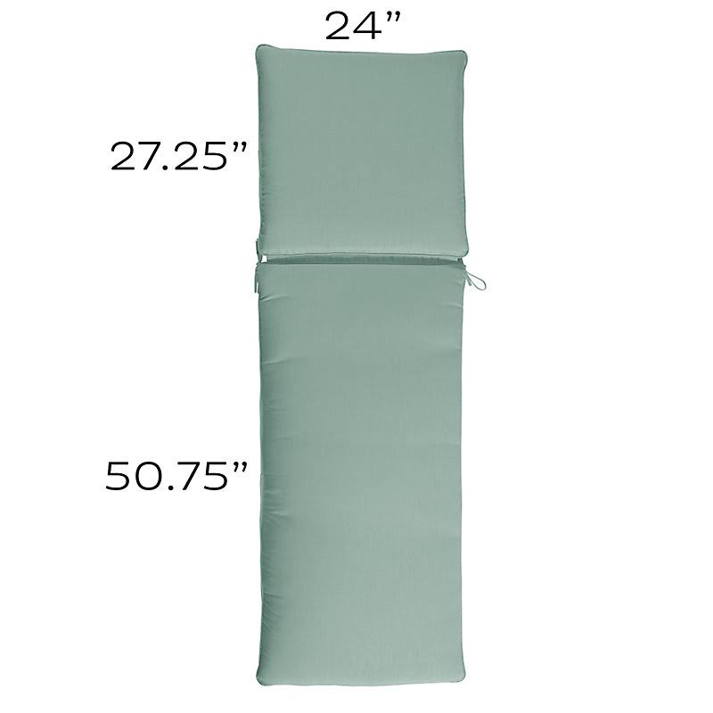Replacement Chaise Cushion - 24x78 Canvas Sand Sunbrella - Ballard Designs