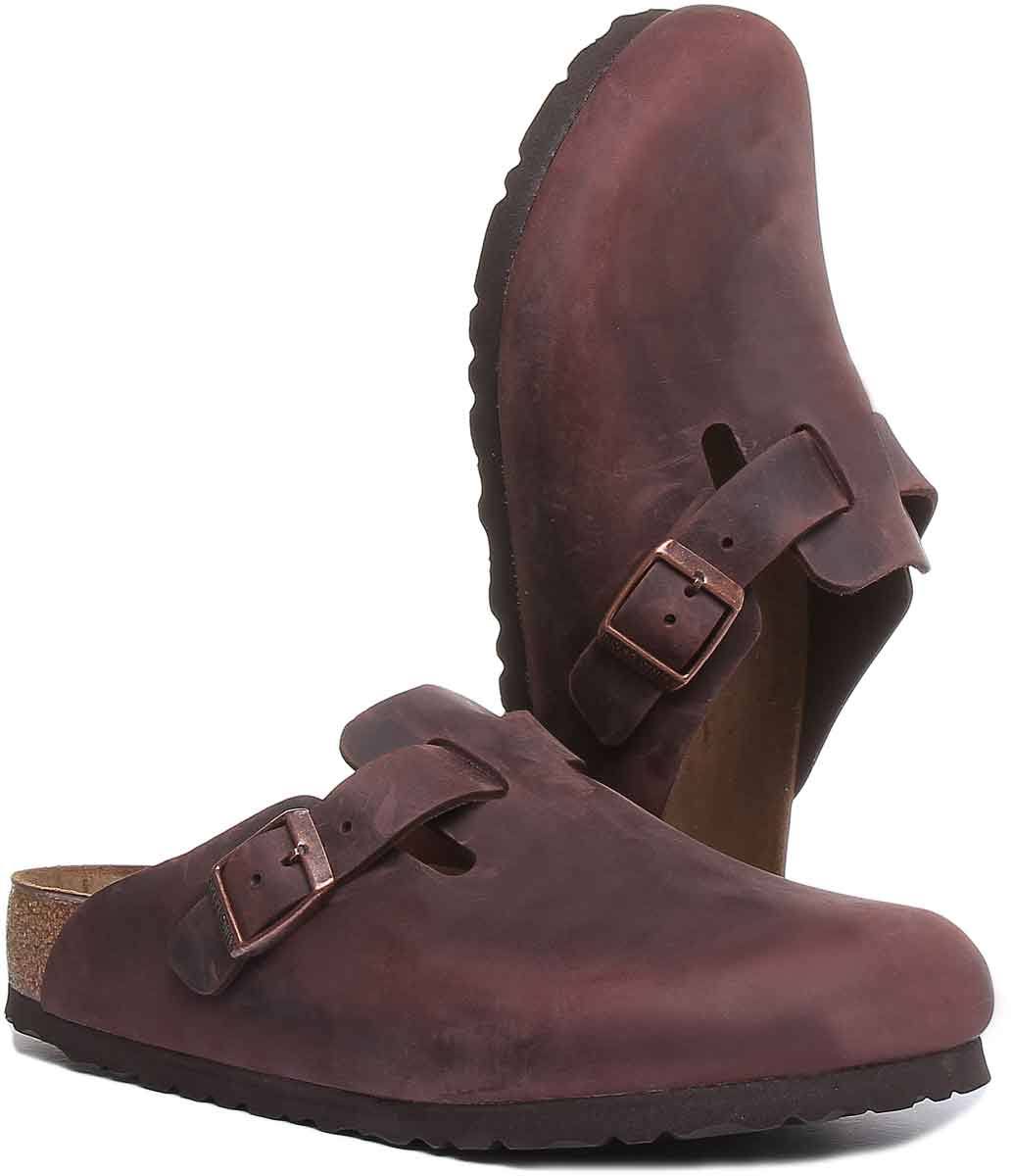 Birkenstock Leather Clogs | Boston, Habana