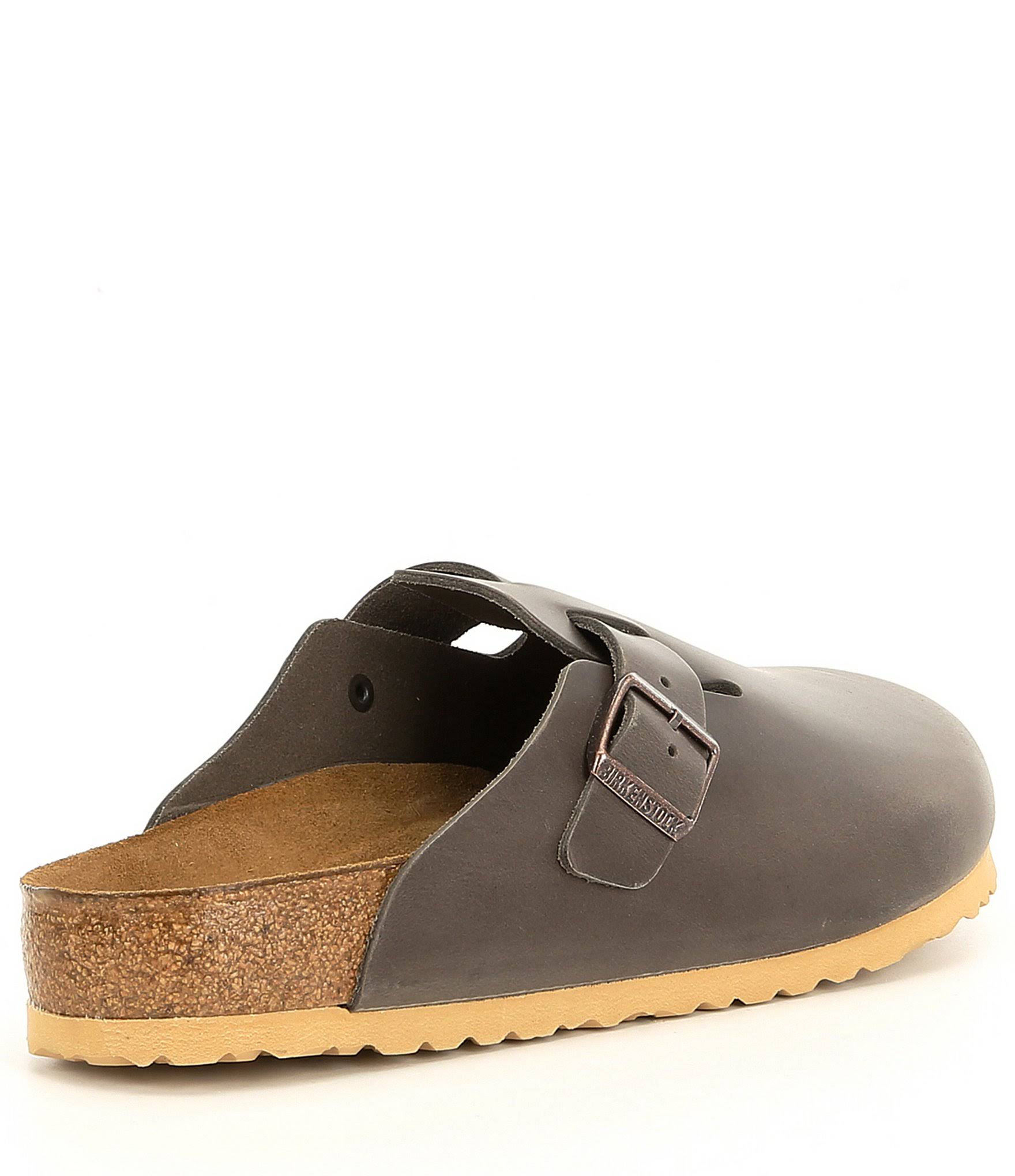 Birkenstock Boston Soft Footbed Clog - 43 - Brown Amalfi Leather