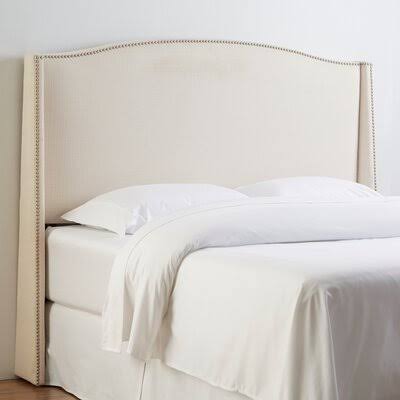 Stillman Upholstered Headboard Size: Queen, Upholstery: Klein Ivory