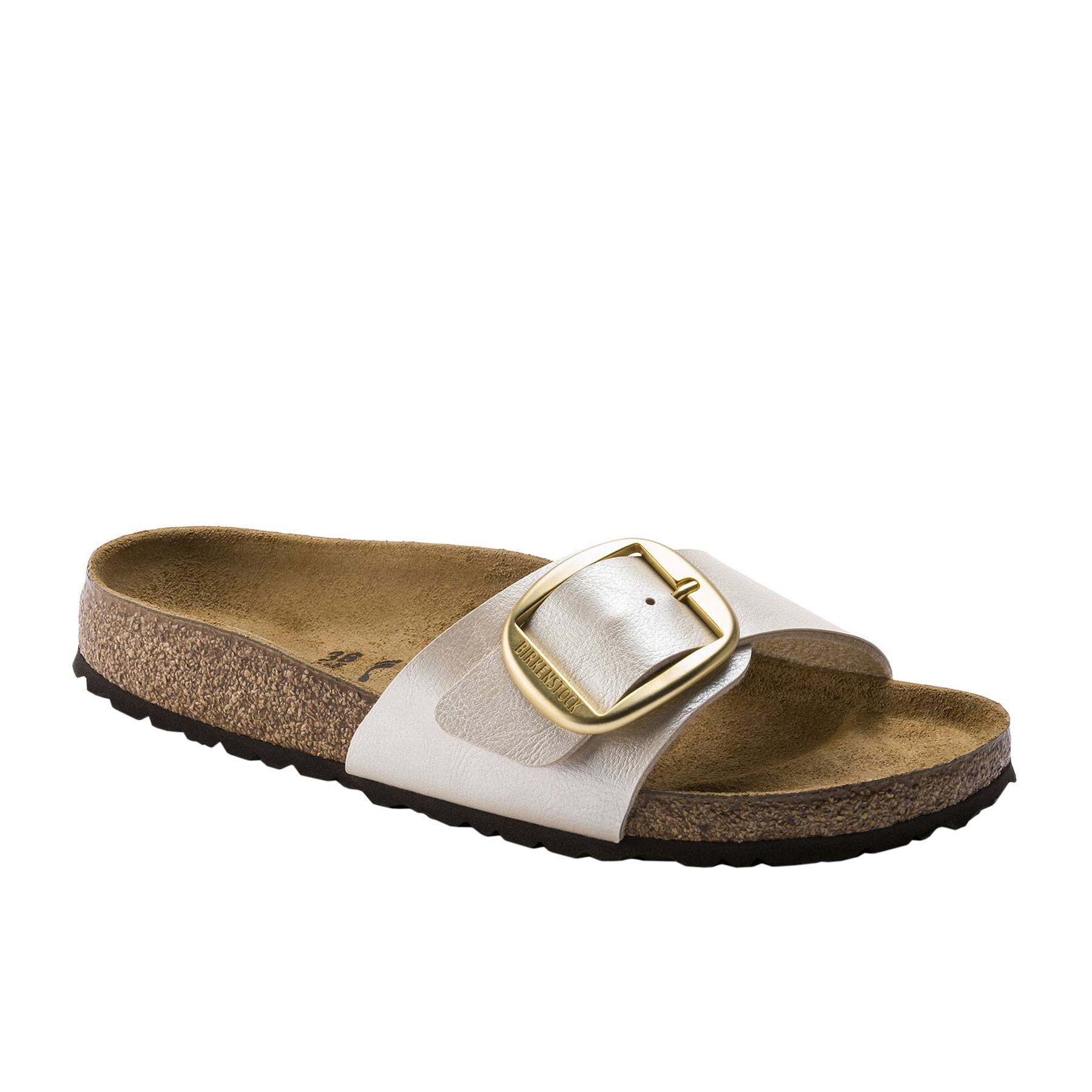 Birkenstock Madrid Big Buckle Birko-Flor Graceful Pearl White 40 EU