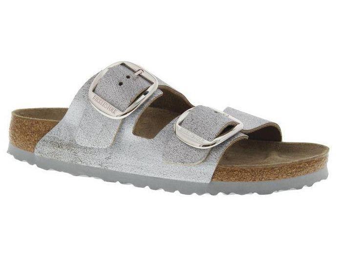 Birkenstock Arizona Big Buckle Washed Metallic Blue / 42 / Narrow