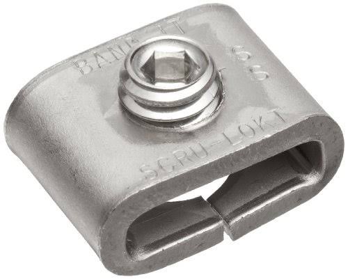 Band-It C72299 301 Stainless Steel 1/4 Hard Steel Scru-Lokt Buckle, 3/8 Width, 50 per Box