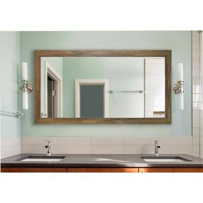Landover Rustic Distressed Bathroom/Vanity Mirror Size: 53.5x22 H x 30.5x22 W x 0.75x22 D, Finish: Brown