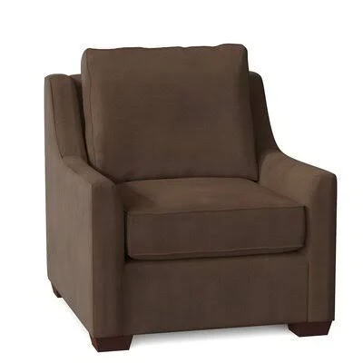 L? A 33x22 Wide Armchair Birch Lane Body Fabric: MicroSuede Chocolate