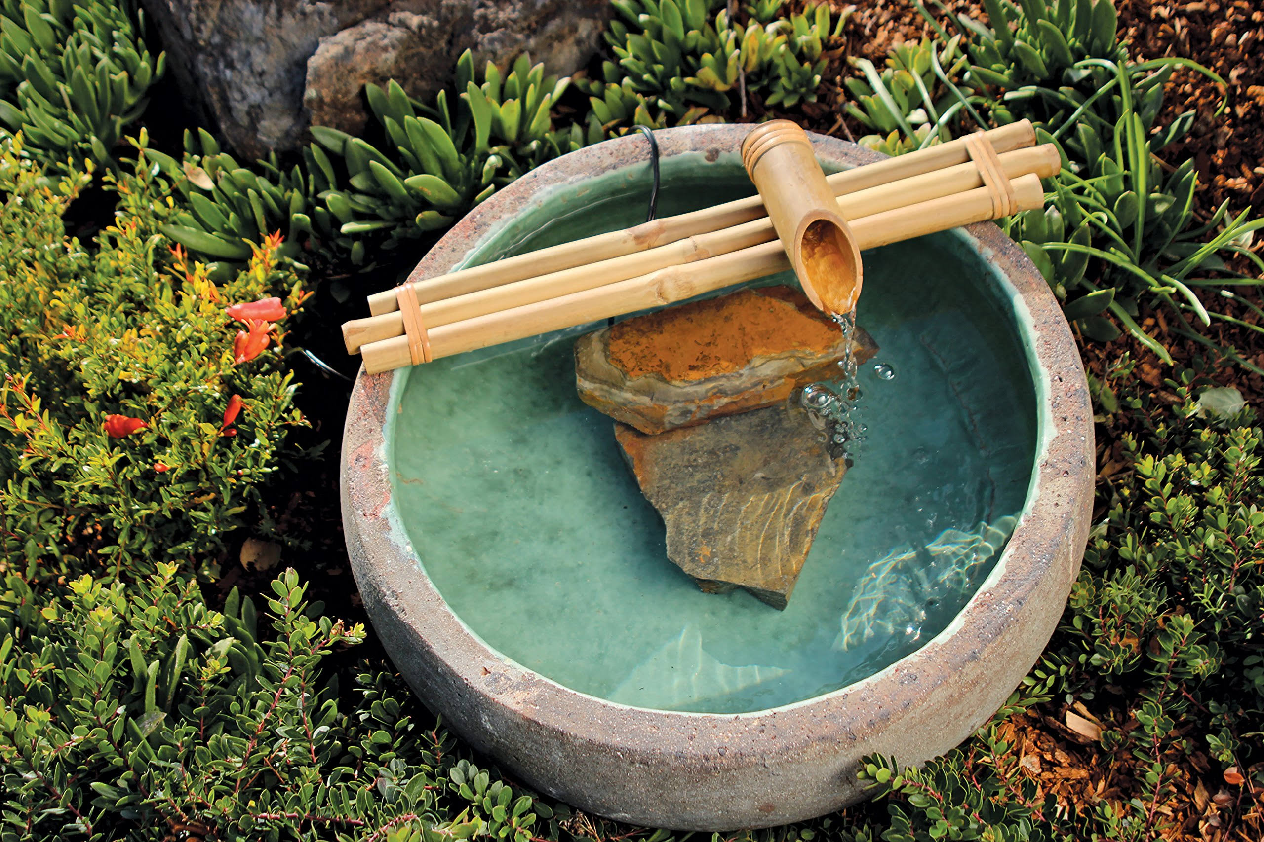 Bamboo Accents 18in. Three - Arm Spout and Pump Kit