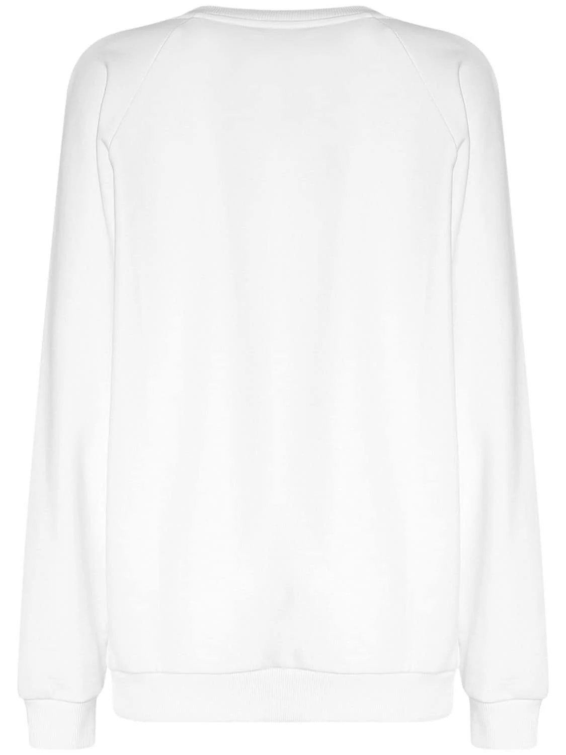 Balmain | Women Logo Printed Cotton Sweatshirt White/Pink M