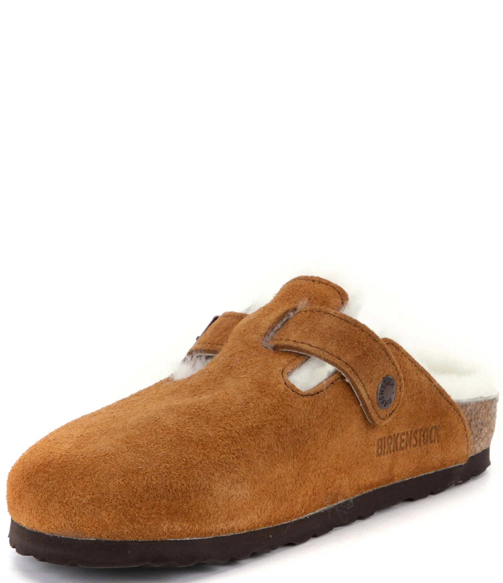 Birkenstock Boston Ladies Brown Mules Mink