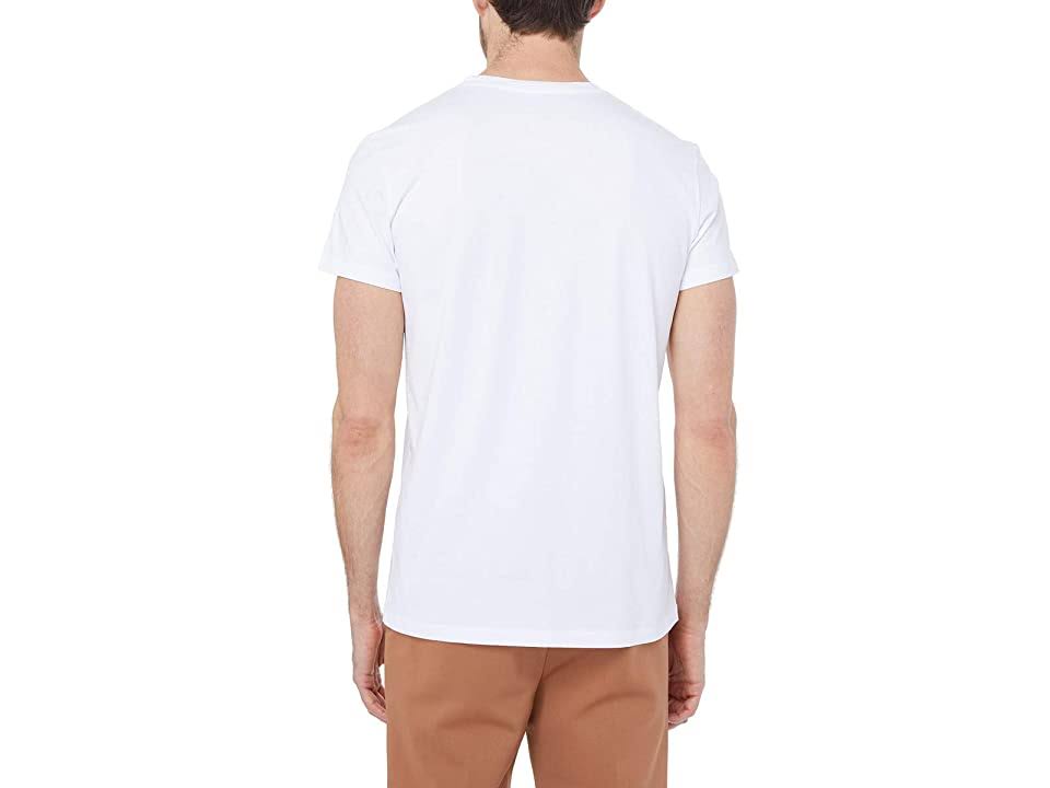 Balmain White and Multicolor Mountain Logo T-Shirt