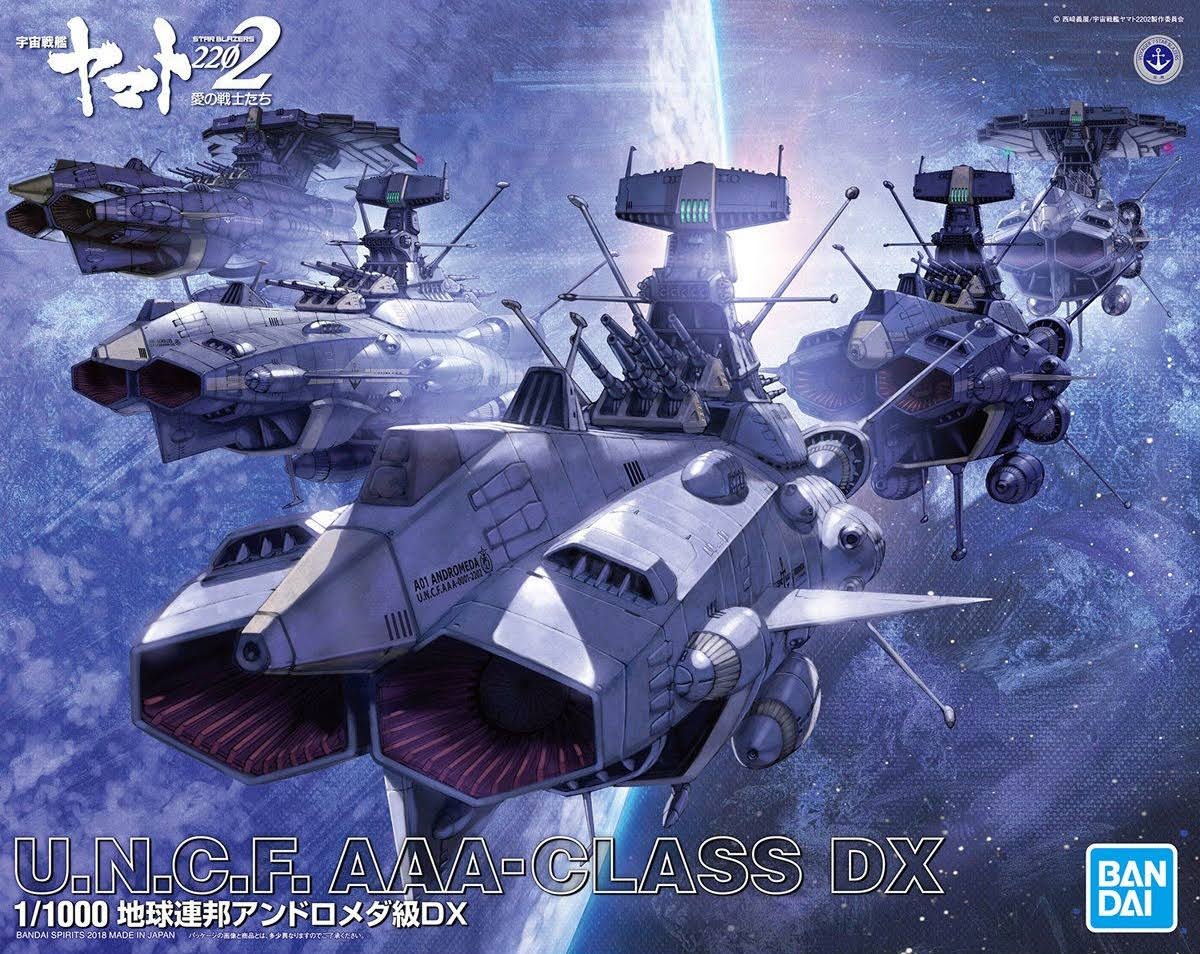 Star Blazers U.N.C.F. Andromeda Class DX 1/1000 Model Kit