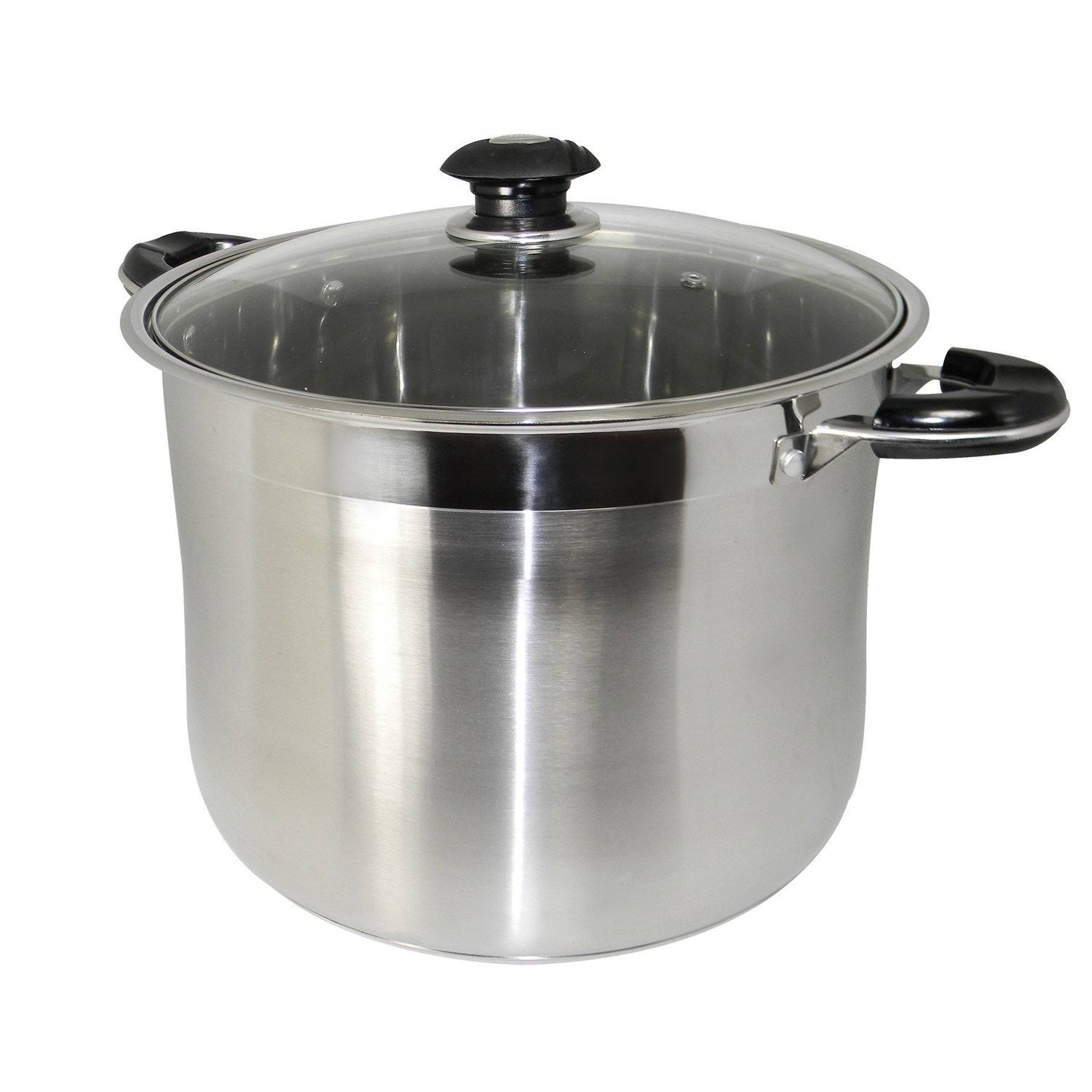 Ballington 20 Quart Stainless Steel Stock Pot with Glass Lid