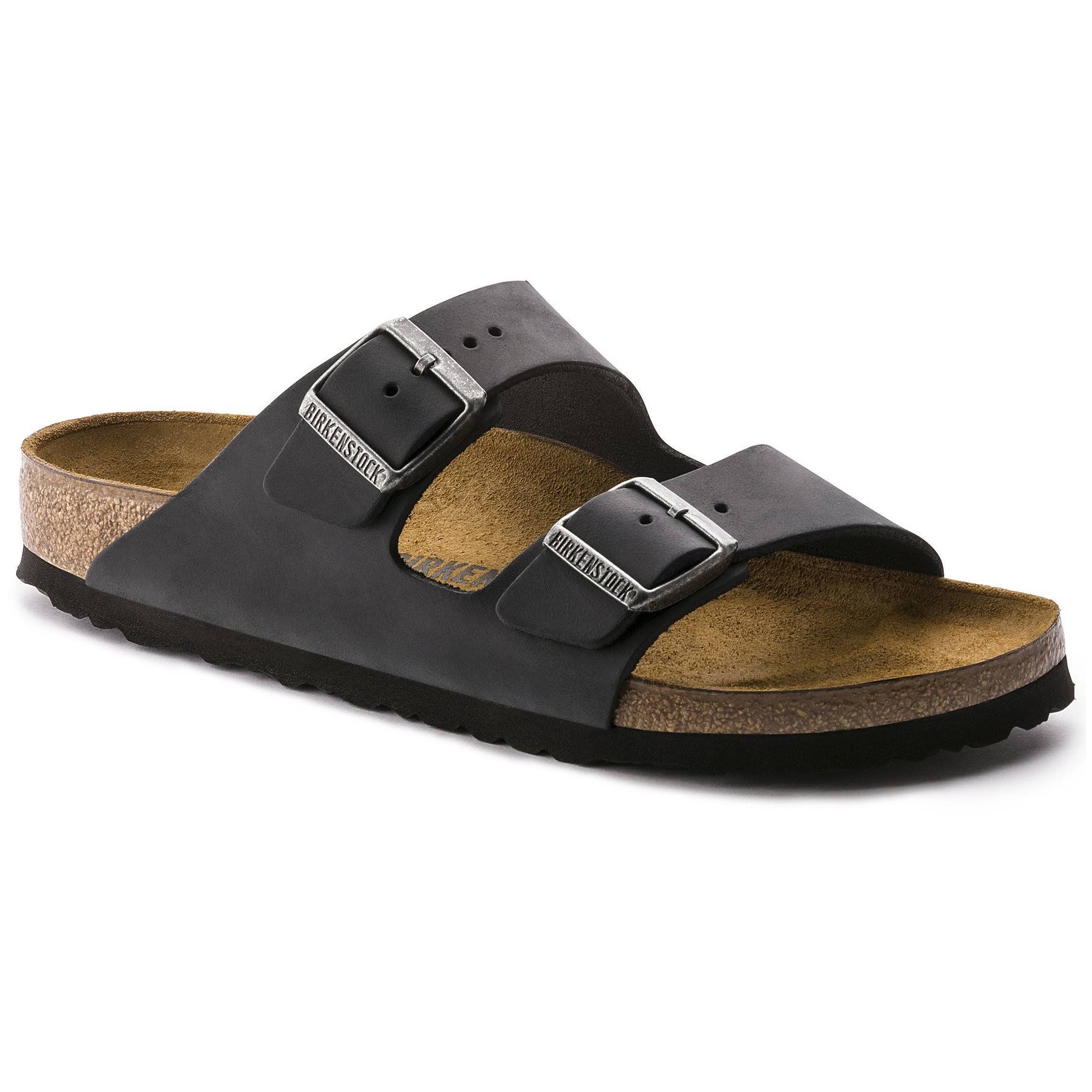 Birkenstock Arizona (39 Black Oiled Leather)