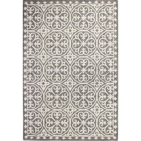Dormont Hand-Tufted Wool Gray Area Rug Rug Size: Rectangle 7&6x22 x 9&6x22