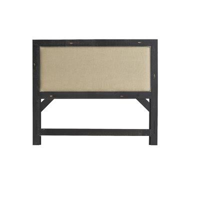Lockridge Upholstered Solid Wood Panel Headboard Birch LANE? Size: Queen, Color: Distressed Black