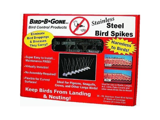 Bird B Gone MM2001-5/20 5in - 20ft. Stainless Steel Bird Spikes