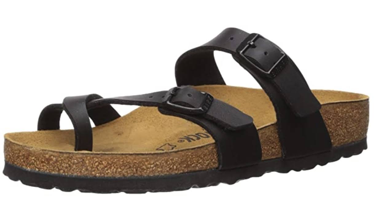 Birkenstock Mayari Women's Sandals Black Oiled Leather : 39 (US Women's 8-8.5) Regular
