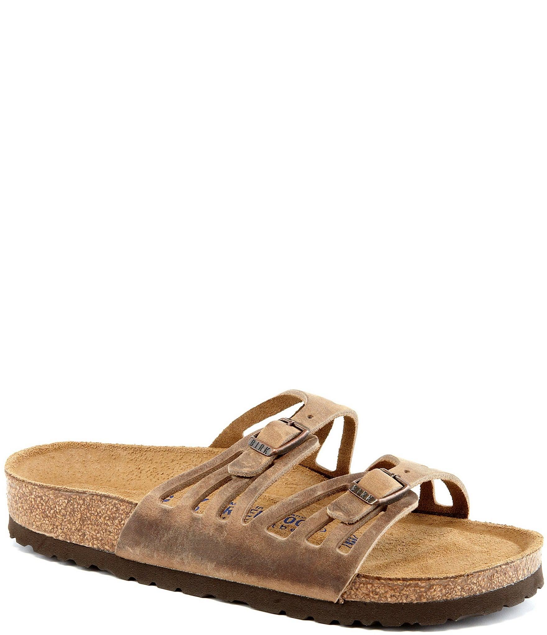 Birkenstock Women's Granada Soft Footbed Sandal - 36 - Tobacco Oiled Leather