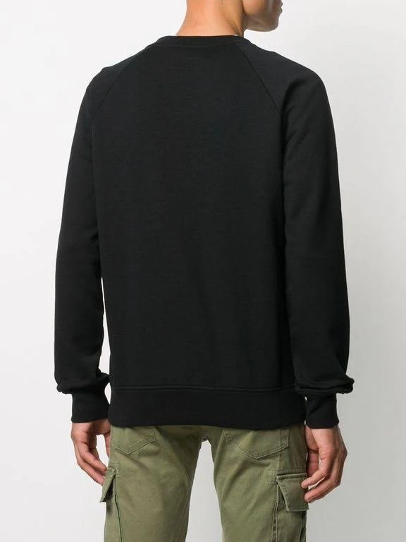 Balmain Logo Print Sweatshirt - Black - Sweatshirts