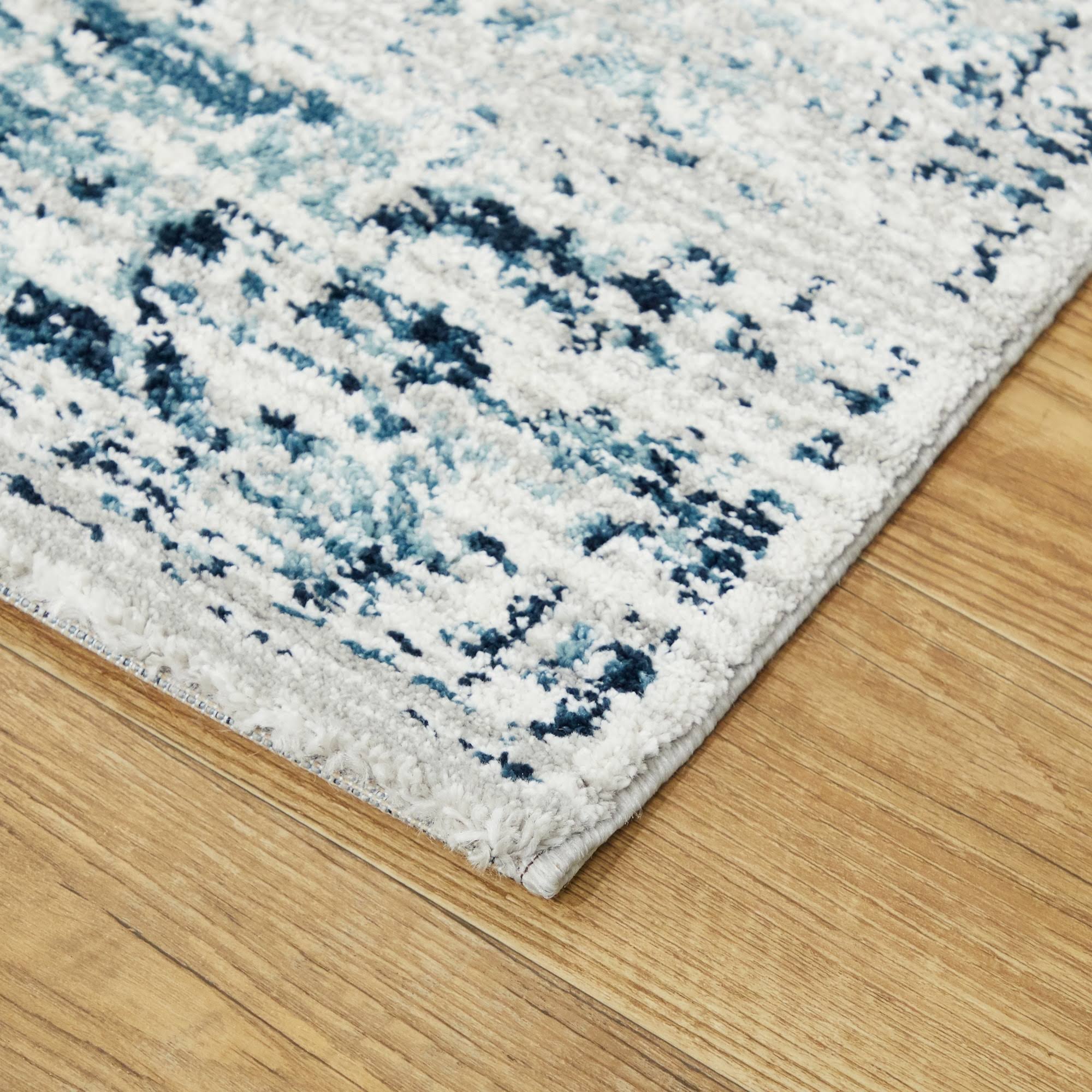 Amal Distressed Persian Medallion Area Rug - 7&10x22 x 10& - Grey